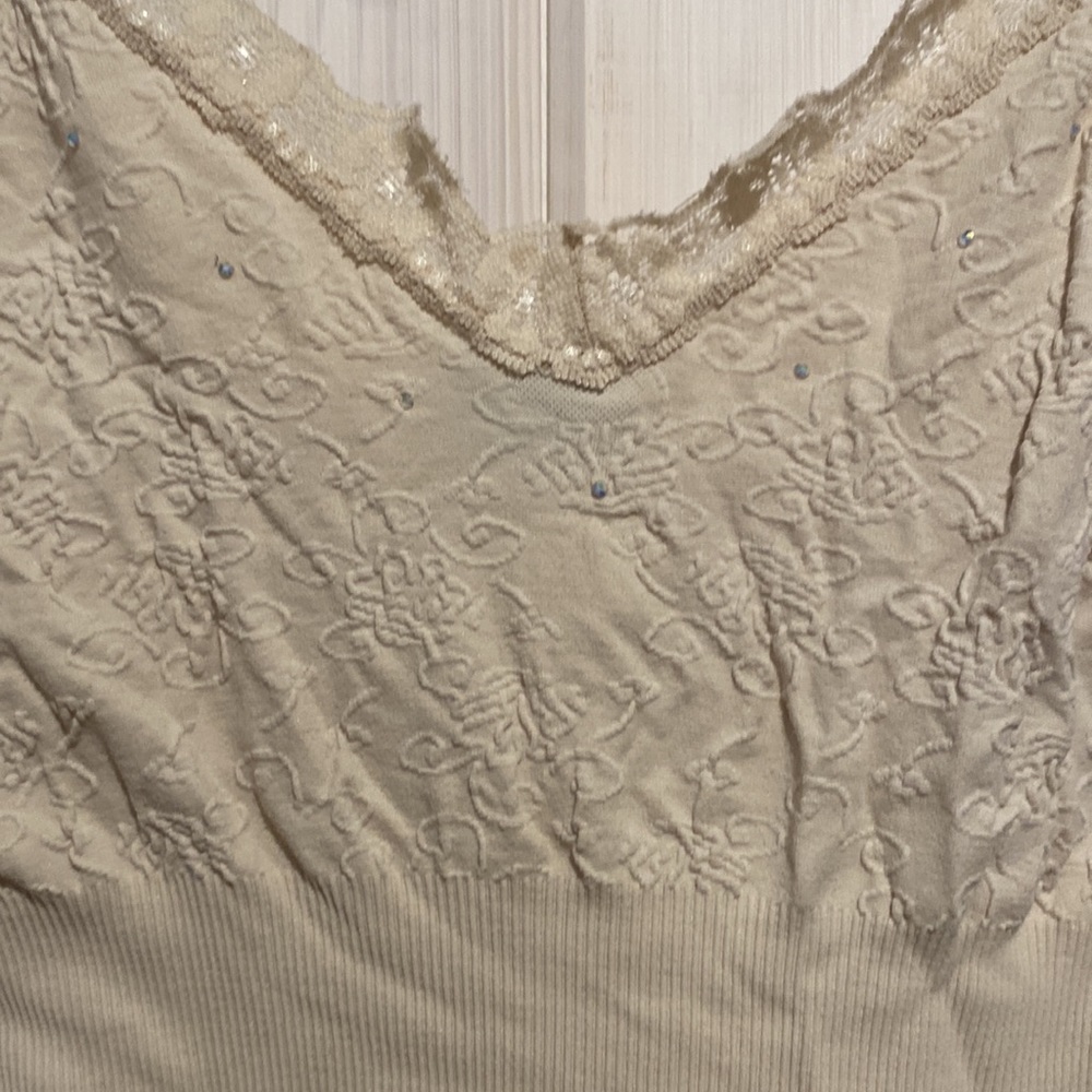 Express Lace Rhinestone Tank Top - Picture 9 of 9